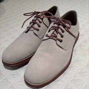 Never worn: Cole Haan White/Cream Leather Bucks